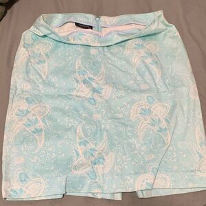 Jones New York  Light Blue Floral Pencil Skirt